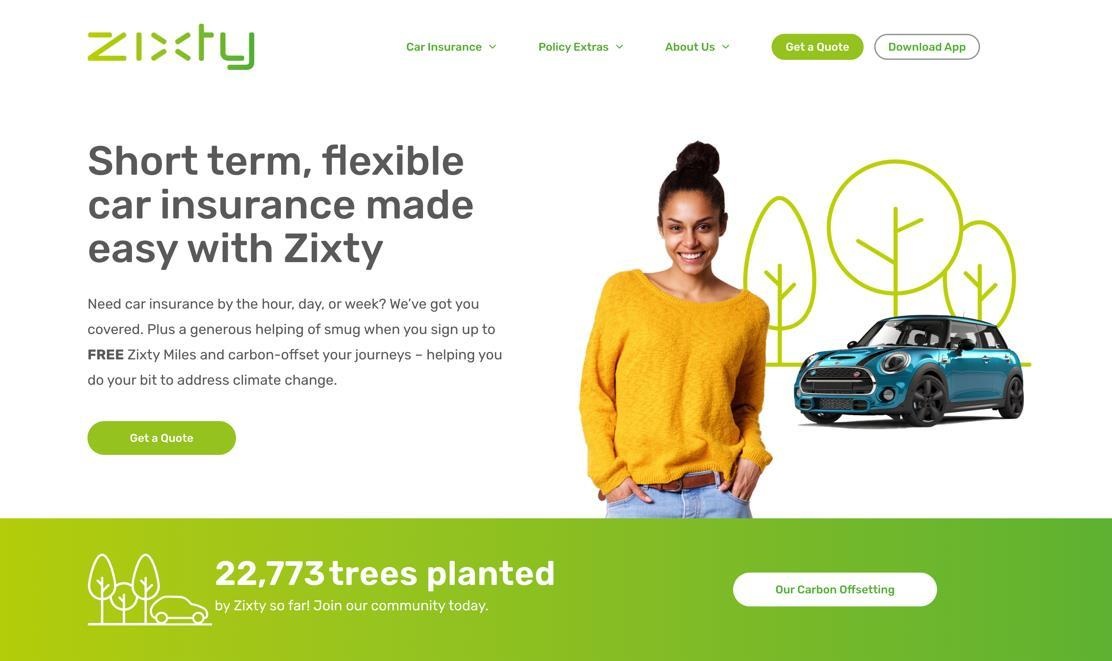Zixty brand and website from the Flavour folio